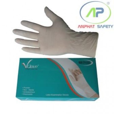 Găng tay y tế VGLOVE (Có bột) Size L ( 5.0 gr - 240 mm)